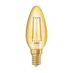 Ledvance Vintage 1906 LED E14 Kerze Gold 1.5W 120lm - 824 | Ersatz für 15W