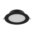 LED Deckenstrahler Eben Einbau Schwarz 15W 1500lm 80D - 827-830-840 CCT | 166mm - Ausschnitt 144mm