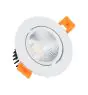 Downlight LED Ronde inclinable 7W 560lm 60D - 830 Blanc Chaud | Diamètre 70mm - UGR <19